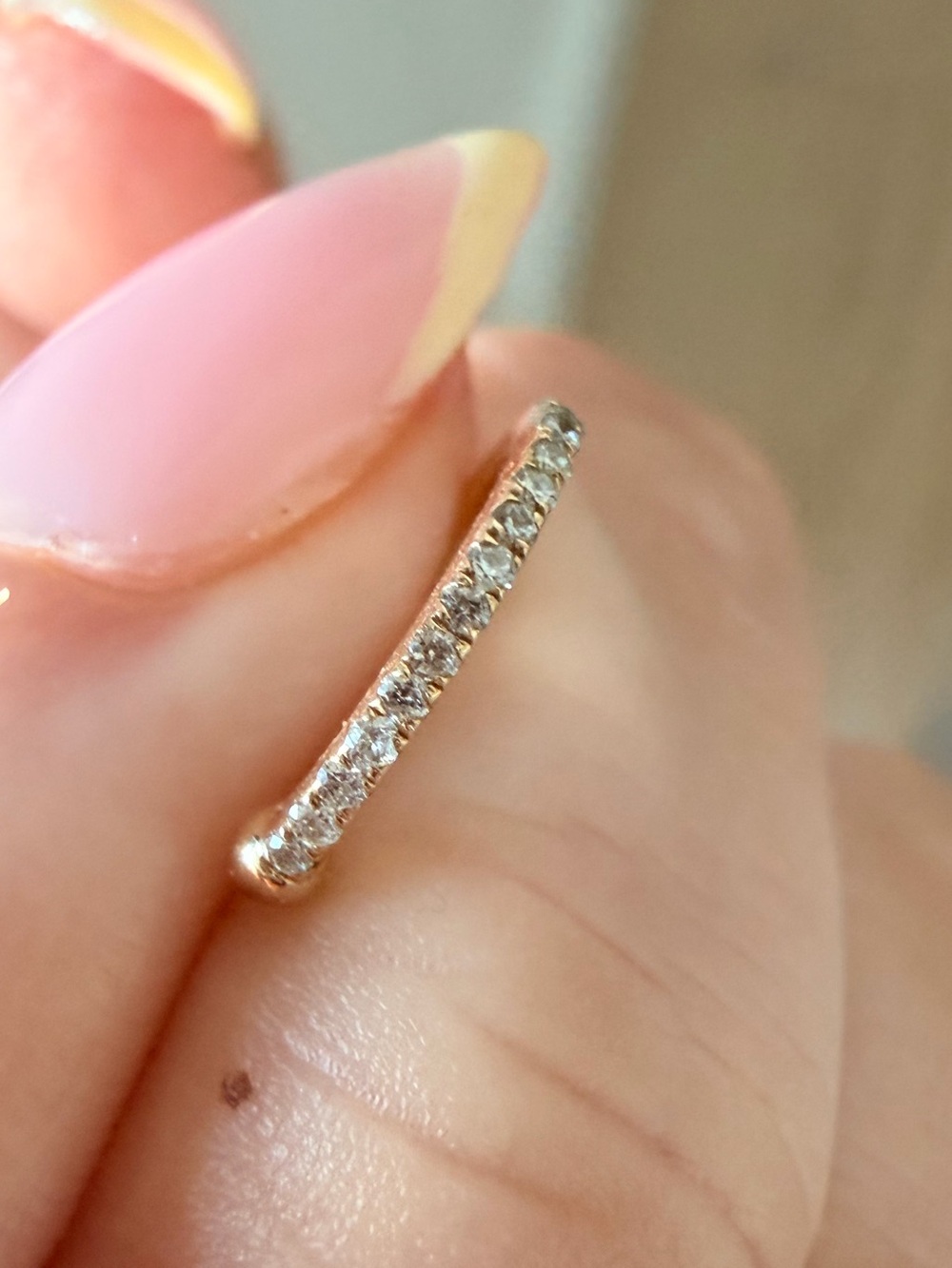 NEW (Discontinued) Ferkos 14k Solid Yellow Gold Natural Diamond Ear Cuff